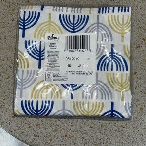 Hanukkah Napkins 16ct 2 Ply 5 Packs Bulk Holiday Party Supplies